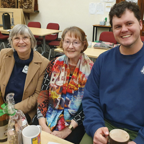 Mary Frick, Deb Curtis and Tate Hancox