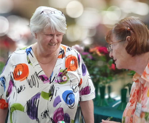 Jane Hamilton Floral Judge with Deb Curtis